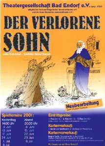 Plakat religioeses Stück 2001